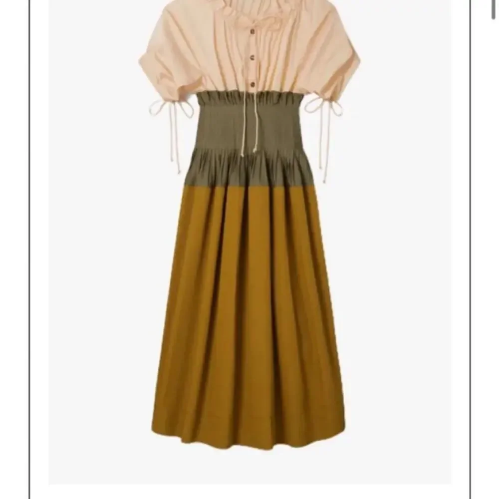 Tory burch colorblock poplin dress